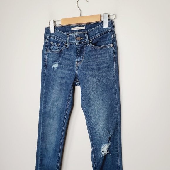 LEVI'S 710 Blue Super Skinny Jeans - Picture 4 of 11